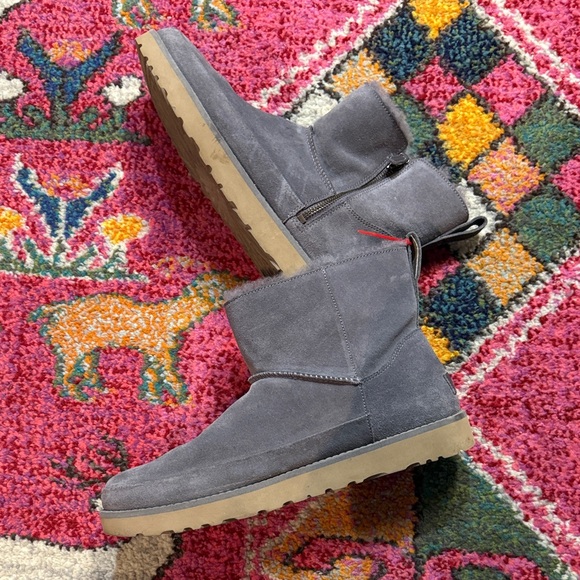 UGG Classic Zip Mini Shade Boots size 12 like new! - Picture 2 of 8